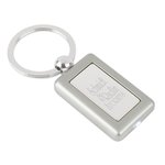 Metal Lighted Key Tag - Rectangle - Closeout