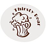High-Density Pulpboard Coaster - 3.5" Round - White