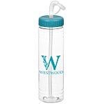 Clear Impact Halcyon Water Bottle with Straw Lid - 24 oz.