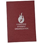 Linen Paper Two-Pocket Mini Folder - 8-3/4" x 6"