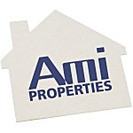 High-Density Pulpboard Coaster - House - White