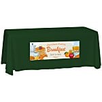 Laser Edge Closed-Back Table Throw - 6'
