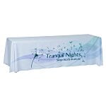 Laser Edge Closed-Back Table Throw - 8' - Full Colour