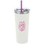 Colma Vacuum Tumbler with Straw - 22 oz. - Full Colour