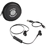 Surge Bluetooth Ear Buds with Zippered Case- Closeout Colours