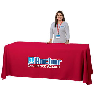 Serged Open-Back Polyester Table Throw