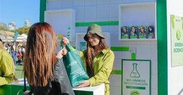 Garnier Brand Stand during a Showcase Event