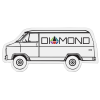 View Image 1 of 1 of Flat Flexible Magnet - Van