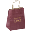 View Image 1 of 1 of Matte Shopping Bag - 9 3/4 inches x 7 3/4 inches