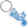View Image 1 of 1 of Motorcycle Soft Keychain - Opaque