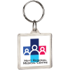 View Image 1 of 1 of Crystal Acrylic Keychain - Square