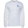 View Image 1 of 1 of Gildan Ultra Cotton LS T-Shirt - Screen - White