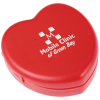 View Image 1 of 2 of Pill Box Heart Shape - Opaque