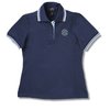 View Image 1 of 1 of Stripe Collar Trim Pique Polo - Ladies'
