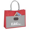 View Image 1 of 2 of Fashion Jute Tote-Closeout