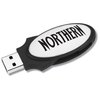 View Image 1 of 3 of Oval Swing USB Drive - 1GB - 24hr