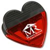 View Image 1 of 1 of Gator Clip - Heart Shape - Translucent