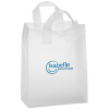 View Image 1 of 1 of Soft-Loop Frosted Shopper - 13" x 10" - Foil - Clear