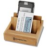 View Image 1 of 2 of Bamboo Business Card / Cell Phone Holder