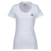 View Image 1 of 1 of Bella Ladies' T-Shirt - Scoop Neck - White