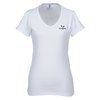 View Image 1 of 1 of Bella+Canvas Ladies' T-Shirt - V-Neck - White