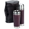 View Image 1 of 1 of Leatherette Tumbler/Vacuum Bottle Set - Debossed