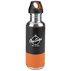 View Image 1 of 2 of 2-Tone Leatherette Sleeve Stainless Bottle - 27 oz.