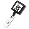 View Image 1 of 1 of Square Shaped Retractable Badge Holder - Opaque