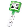 View Image 1 of 1 of Square Shaped Retractable Badge Holder- OVERSTOCK