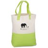 View Image 1 of 2 of Cotton Canvas Two-Tone Tote