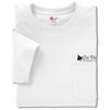 View Image 1 of 3 of Hanes Tagless Pocket T-shirt - Screen - White