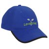 View Image 1 of 2 of Brushed Cotton Twill Cap with Peak Trim