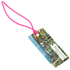 View Image 1 of 2 of Rectangle POLYspectrum Bag Tag - Translucent