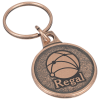 View Image 1 of 3 of Econo Metal Keychain - Round