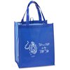 View Image 1 of 3 of Laminate Side Stripe Shopping Tote