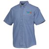 View Image 1 of 1 of Cotton Short Sleeve Denim Shirt - Men's