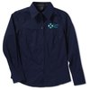 View Image 1 of 2 of North End Poplin Tapered Shirt - Ladies'