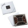 View Image 1 of 8 of Small Treat Mix - Silver Box - Dark Chocolate Bar