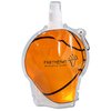 View Image 1 of 5 of HydroPouch Collapsible Water Bottle - Basketball