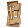 View Image 1 of 4 of Asia Pen and Bamboo Key Ring Set