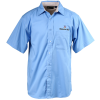 View Image 1 of 1 of Peached Fine Line Short Sleeve Twill Shirt - Men's