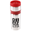 View Image 1 of 3 of Steel Belted Travel Tumbler - 14 oz. - Closeout
