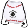 View Image 1 of 3 of Game Time! Baseball Drawstring Backpack