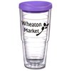 View Image 1 of 3 of Colour Lid Double Wall Tumbler - 24 oz.