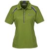 View Image 1 of 3 of Quinn Colour Block Textured Polo - Ladies'