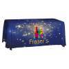 View Image 1 of 5 of Serged Open-Back Polyester Table Throw - 6' - Full Colour
