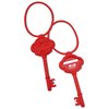 View Image 1 of 3 of Silicone Luggage Tag - Antique Key - Closeout