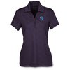 View Image 1 of 3 of Maze Stretch Embossed Print Polo - Ladies'