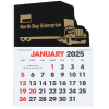 View Image 1 of 2 of Stick Up Calendar - Semi Truck