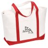 View Image 1 of 3 of Large Heavyweight Cotton Canvas Boat Tote